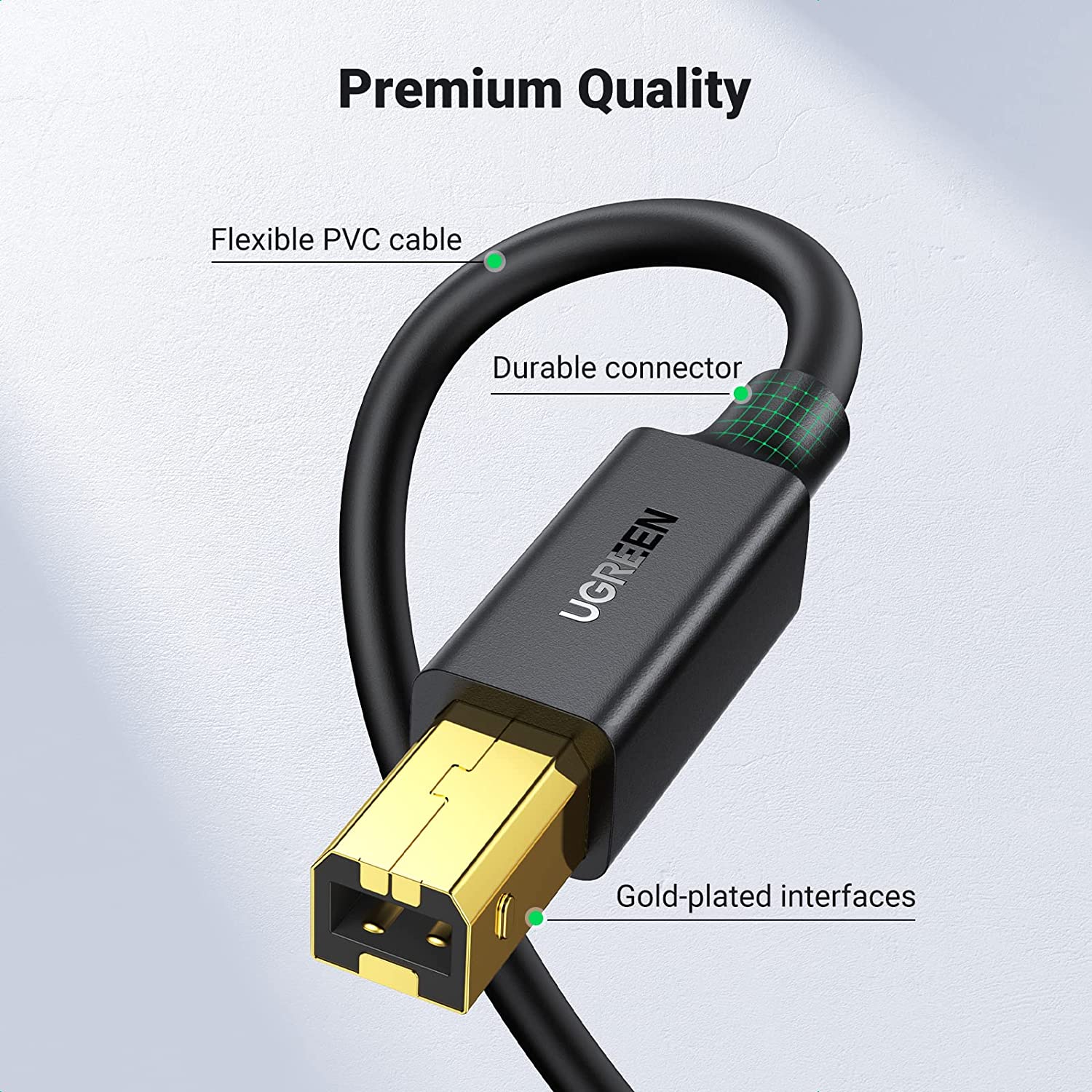 UGREEN USB 2.0 AM to BM Printer Cable 2M/3M UGREEN USB 2.0 AM to BM Printer Cable 2M/3M